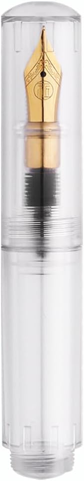 czxwyst Majohn Wancai 2.0 Mini Pocket-Size Eyedropper Fountain Pen (F Nib 0.5mm, Transparent)