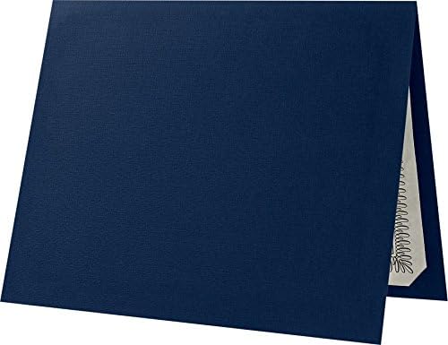 LUXPaper 9.5" x 12" Certificate Holders | Nautical Blue Linen | 100lb. Cover | 250 Qty