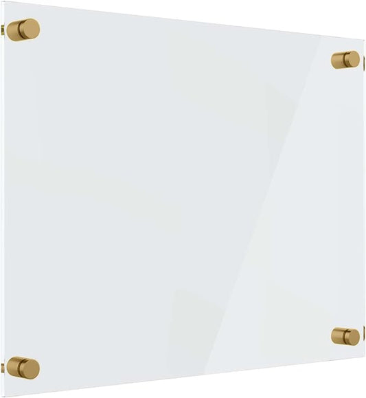 Ships Next Day, Made in USA - Acrylic Dry Erase Board | Non-Magnetic Dry Erase Board | Hanging Frameless White Board | Acrylic for Office, School and Home Walls | for Kids & Adults (Clear - 36x48)