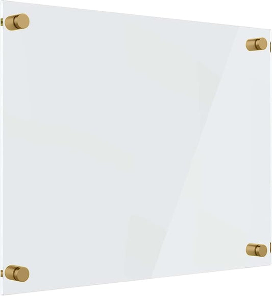 Ships Next Day, Made in USA - Acrylic Dry Erase Board | Non-Magnetic Dry Erase Board | Hanging Frameless White Board | Acrylic for Office, School and Home Walls | for Kids & Adults (Clear - 30x48)