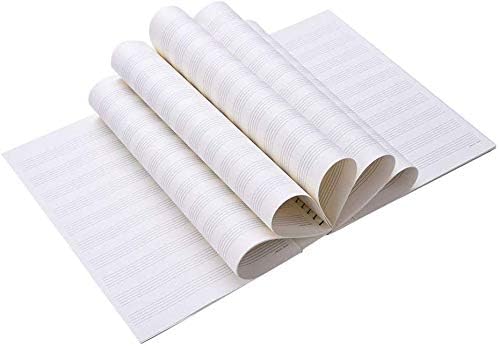 Blank Sheet Music Composition Notebooks 100 Pages Stave Notebook,Musical Notation Staff Notebook,Music Manuscript Paper