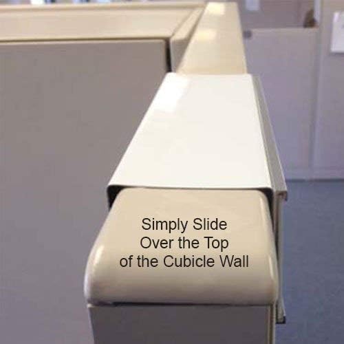 Quality Aluminum, Changeable Cubicle Nameplate Holder, Satin Silver Base, and Matte Black Name Plate Holder, Guaranteed Not to Crack (3" Depth)