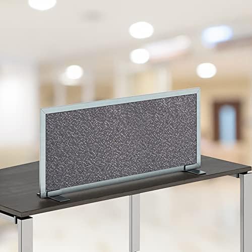 OBEX Acoustical Free Standing Privacy Screen, Cubicle Accessories Desk Privacy Panel, Desk Dividers for Office, Office Furniture Partitions Portable Sound Proof Dividers, 18" x 60", Graphite