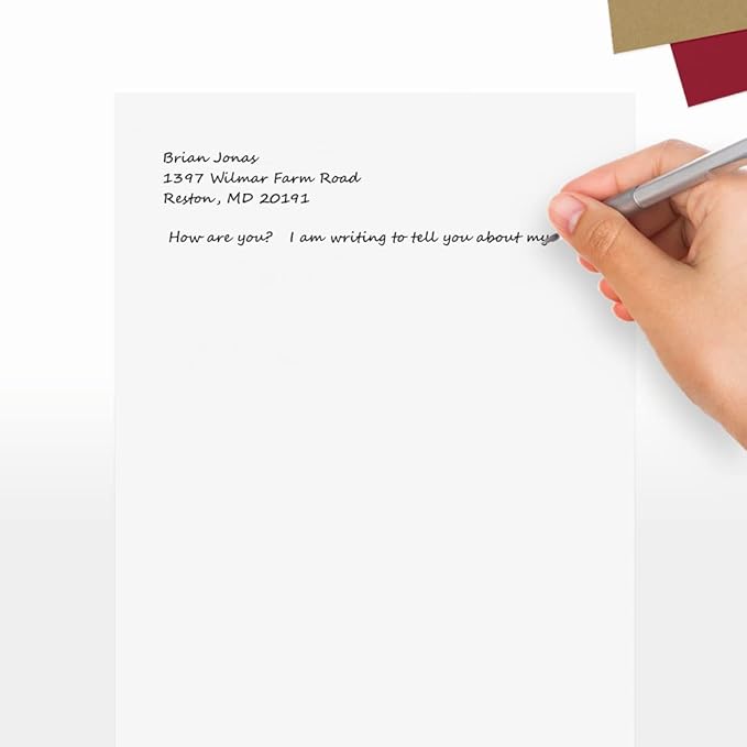 LUXPaper 8.5" x 11" Classic Crest Paper | Letter Size | Brilliant White | 70lb. Text | 50 Qty