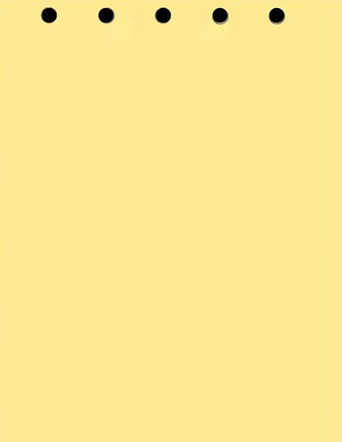Limited Papers(TM) Writing and Copy Paper, Variation of Colors 8.5" x 11", 5 Hole Top-Punched, 20 Pound Text, 500 Sheets Per Ream. (500, Buff)