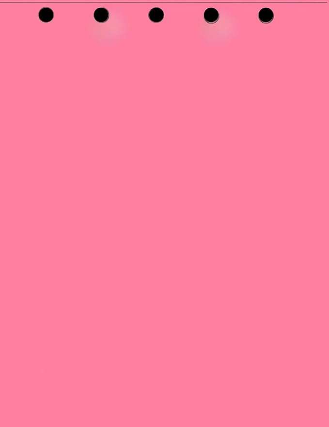Limited Papers(TM) Writing and Copy Paper, Variation of Colors 8.5" x 11", 5 Hole Top-Punched, 20 Pound Text, 500 Sheets Per Ream. (5000, Cherry)