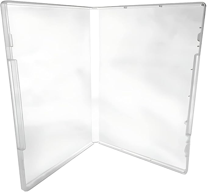 (6) CheckOutStore Plastic Storage Cases for Rubber Stamps, 1/2" (14mm) inch Spine Size (Clear)