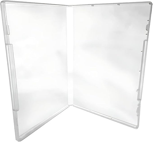 (1000) CheckOutStore Plastic Storage Cases for Rubber Stamps, 1/2" (14mm) inch Spine Size (Clear)