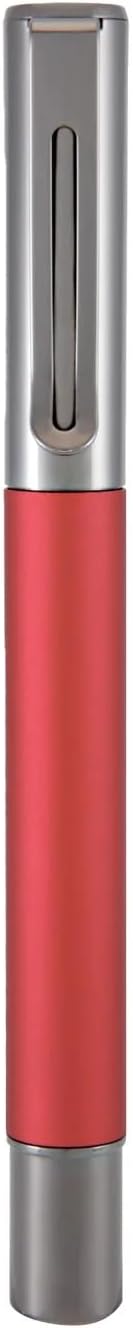 Monteverde USA Ritma Fountain Pen in Red – Stub Nib, Calligraphy JoWo Stainless Steel, Refillable Ink Cartridge/Converter – Perfect for Artists & Calligraphers