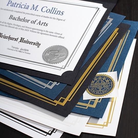 PaperDirect Foil Elegance Specialty Certificates, 50 Sheets of 38lb White Paper, 8½" x 11", Double Green Foil Border, Perfect for Awards, Students, Employees, Volunteers, Course Completion, Diplomas