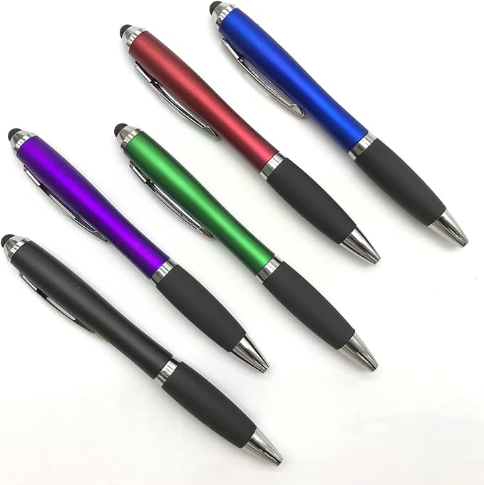 HEYZARDA Personalized Pens with Name Text Icon Logo Engraved for Business Office Custom Ballpoint Pen 50 100 Pcs Optional, Purple