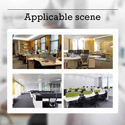 Jhanw Sneeze Guard Support Clips for 1/8" to 0.51" Thick Panel, Adjustable Desk Divider Clips, Aluminum Desk Partition Clamp, Acrylic Plexiglass Partition Clips Black, Desk Privacy Panel Clamps 6 Pack