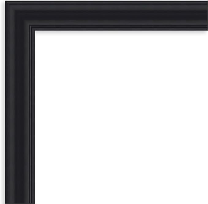 Amanti Art Black Framed Magnetic Board 16x28 Small Vision Board for use with Magnets, 100% Metal Sheet to Display Items as Office Decor or for Home Organization in mudroom, Kitchen or Kids Room