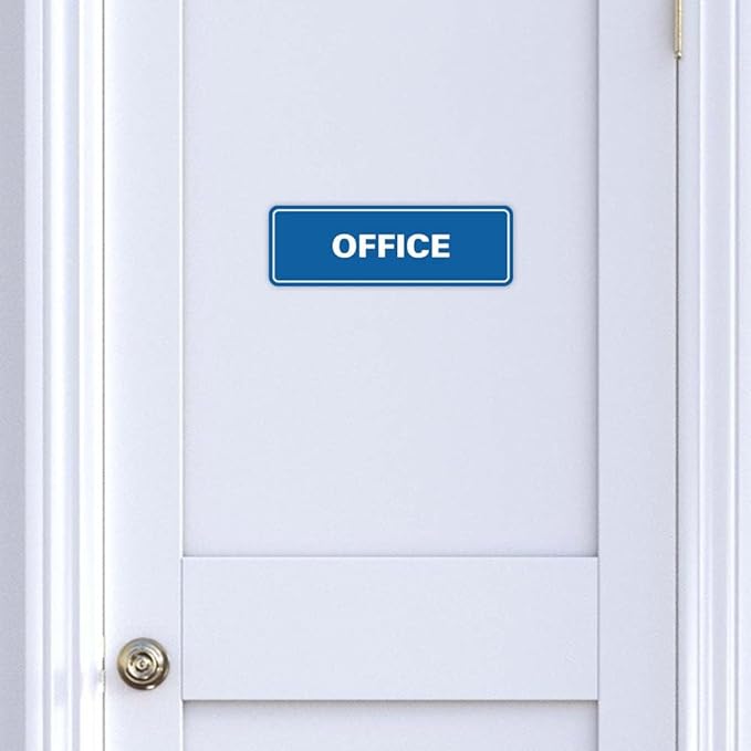 Signs ByLITA Standard Office Sign - Professional Business Signage - Easy to Install (White) - Small 10 Pack