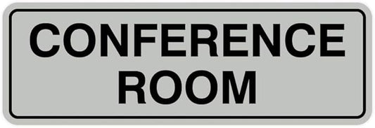Standard Conference Room Sign - Lt Gray - Large 5 Pack