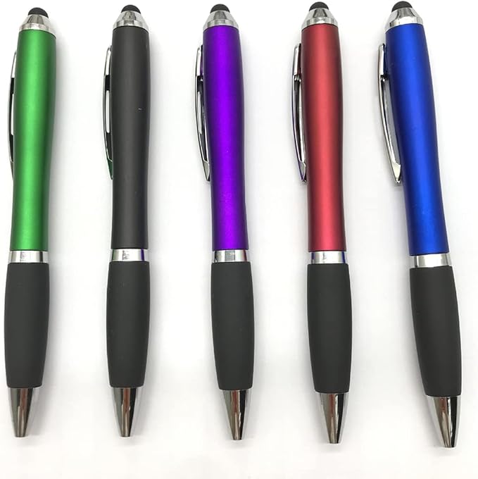 HEYZARDA Personalized Pens with Name Text Icon Logo Engraved for Business Office Custom Ballpoint Pen 50 100 Pcs Optional, Red