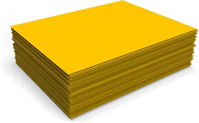LUXPaper 8.5" x 11" Paper | Letter Size | Sunflower Yellow | 80lb. Text | 250 Qty