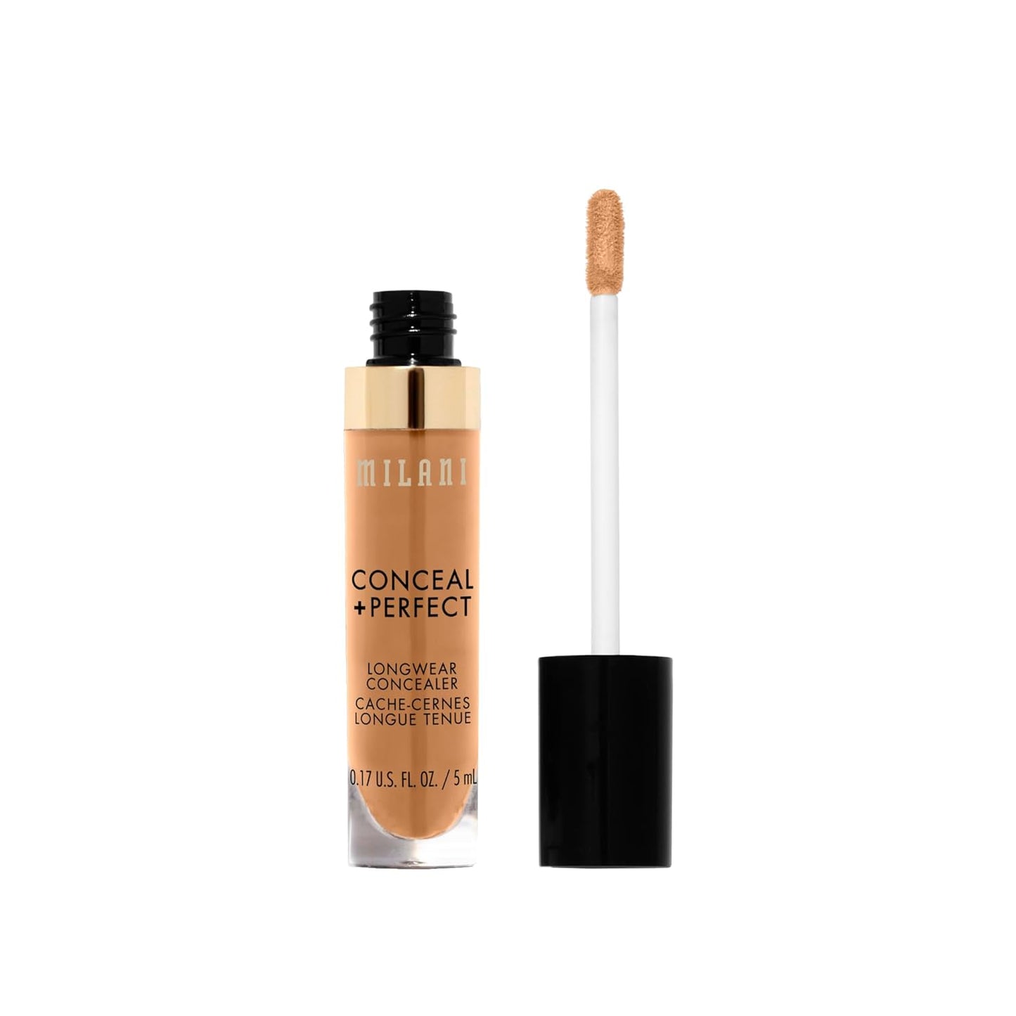 Milani Conceal + Perfect Longwear Concealer - Cool Sand (0.17 Fl. Oz.) Vegan, Cruelty-Free Liquid Concealer - Cover Dark Circles, Blemishes & Skin Imperfections for Long-Lasting Wear