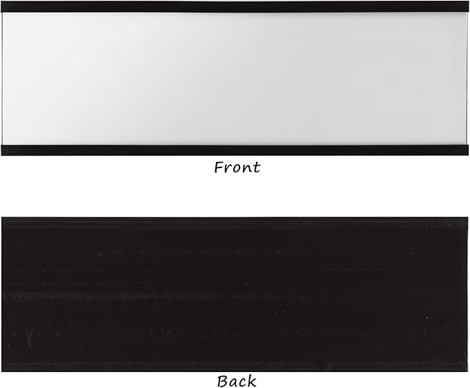 Realth Magnetic Label Holders 2'' x 3'' 30 Pack, Magnetic File Cabinet Labels with Paper Inserts and Clear Plastic Protectors, Magnetic Labels for Shelving and Metal Racks