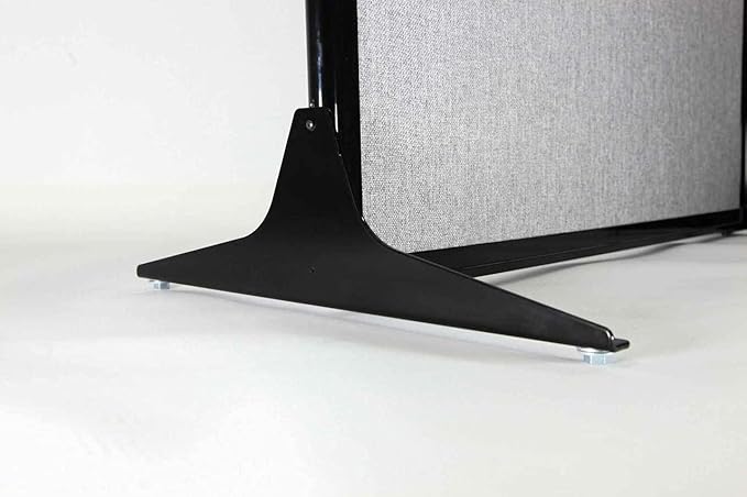 Versare Workstation Partition | Portable Wall Divider | Modern Office Cubicle | Free Standing Privacy Screen | Flexible Work Space | 66" x 70" Mocha Fabric Panels