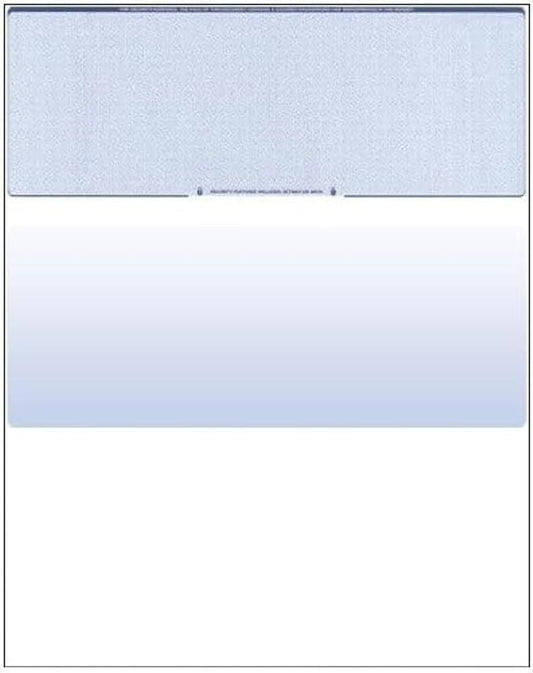 Compuchecks Top Blank Check Paper - 2500 Pack, Quick-Books & Laser Printer Compatible - Security Business Checks with Voucher - 8.5" x 11" Blue Diamond