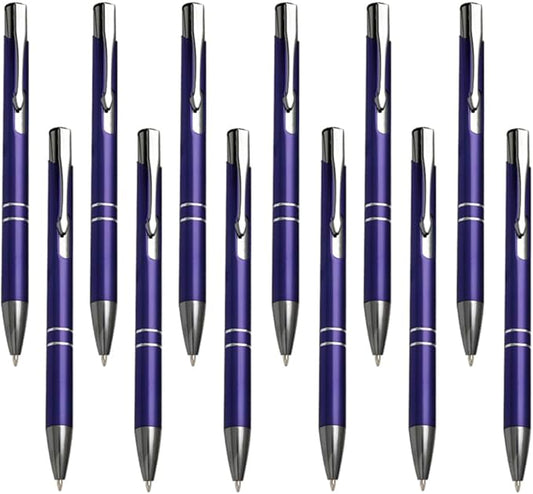 Yucold Customized ballpoint pens in bulk, personalized ballpoint pens with free engraving, for use in companies, enterprises, graduation anniversaries (Purple,13)