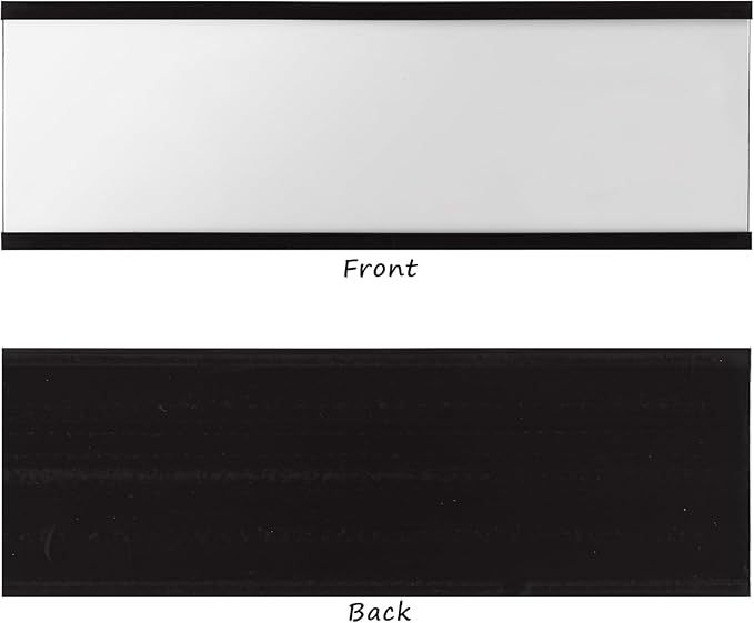 Realth C Channel Magnetic Label Holders 30 Pack 0.78" x 2" - Magnetic Signs for Shelving, Storage Bins, Classroom, Office, Library, Supermarket