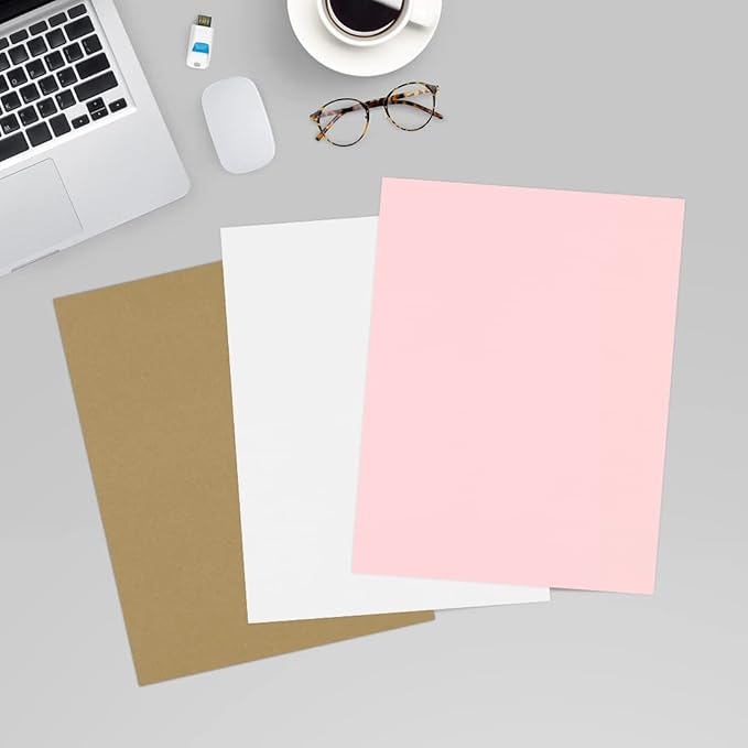 LUXPaper 8.5" x 11" Paper | Letter Size | Candy Pink | 80lb. Text | 1,000 Qty