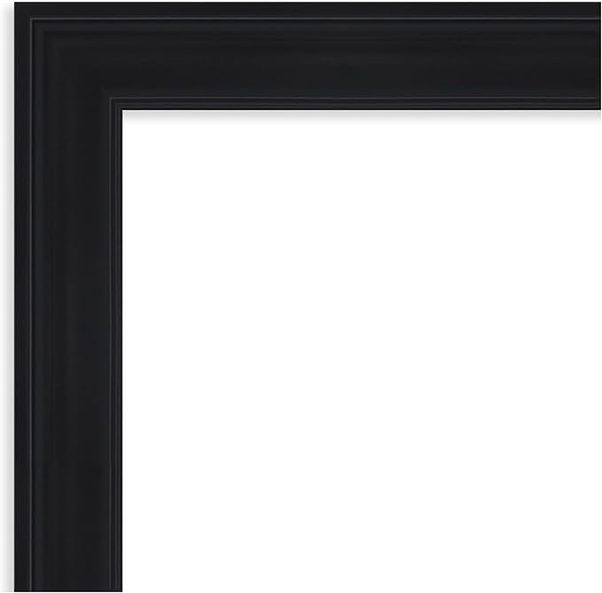 Amanti Art Black Framed Magnetic Board 25x33 Medium Vision Board for use with Magnets, 100% Metal Sheet to Display Items as Office Decor or for Home Organization in mudroom, Kitchen or Kids Room