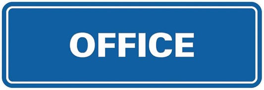 Signs ByLITA Standard Office Sign - Professional Business Signage - Easy to Install (Blue) - Large 1 Pack