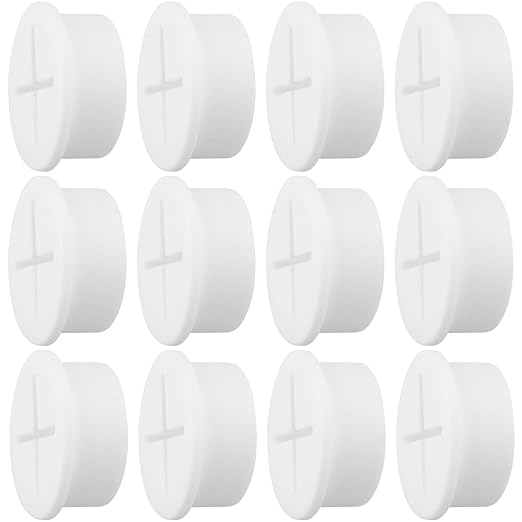 Desk Grommet,1 Inch Flexible Rubber Grommets, Silicone Cable Cord Grommet Wire Hole Cover for Desk, Table and Other Furnitures(12Pack)