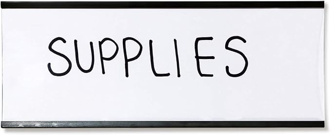 SmartSign Magnetic 'C' Channel Label Holders | 2.5" x 6" Pack of 10
