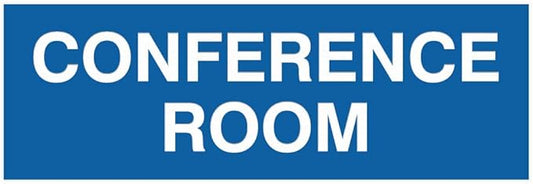 Signs ByLITA Basic Conference Room Sign (Blue) - Small