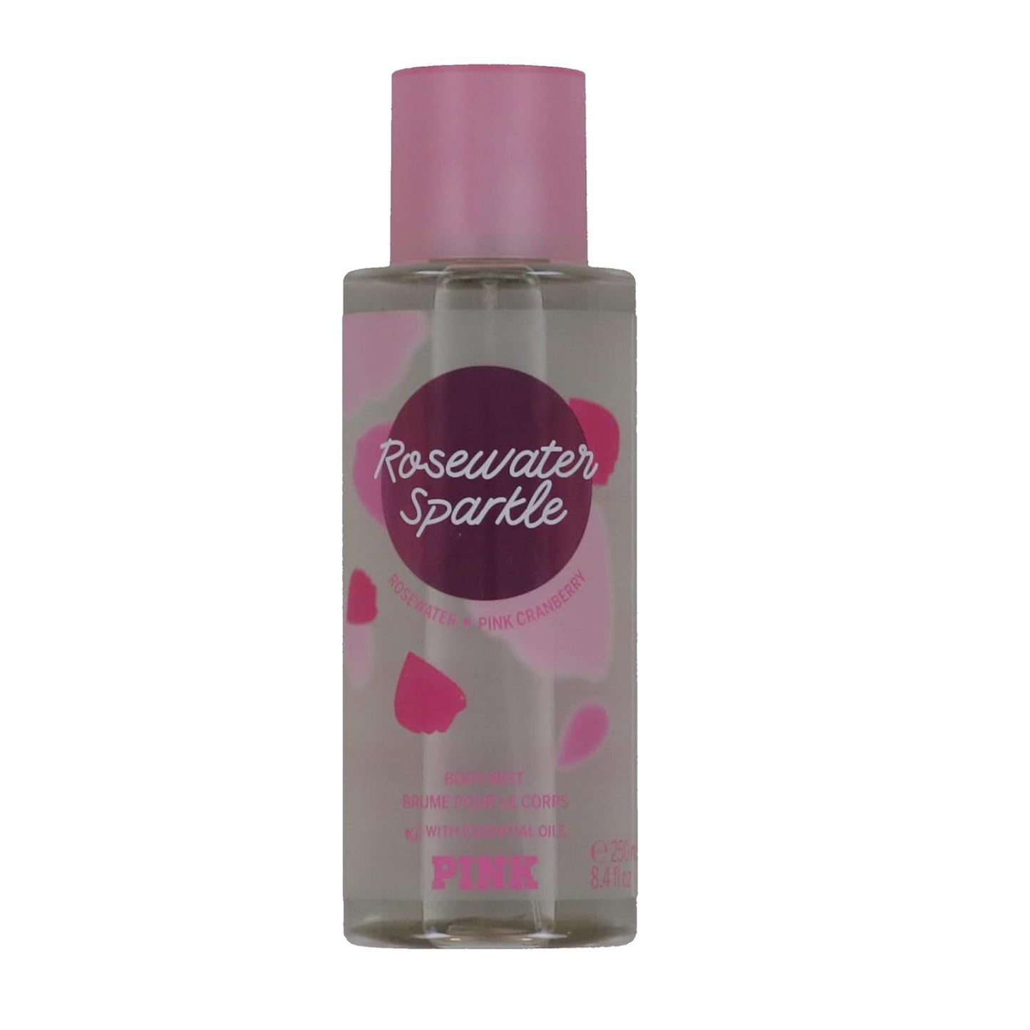 Victoria's Secret Pink Fragrance Mist 8.4 Fl Oz (Rosewater Sparkle), Pack of 1
