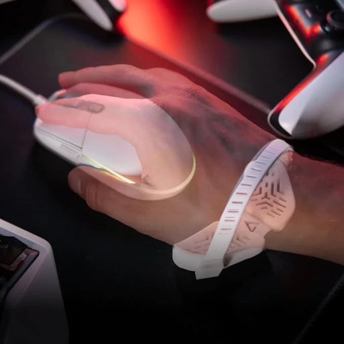DELTAHUB Carpio G2.0 - Advanced Ergonomic Right-Handed Gaming Wrist Rest for Mouse - Superior Support for Serious Gamers - Anti-Fatigue, Smooth Glide (Large, Right, Grey)