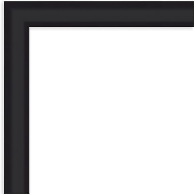 Amanti Art Black Framed Magnetic Board 21x27 Medium Vision Board for use with Magnets, 100% Metal Sheet to Display Items as Office Decor or for Home Organization in mudroom, Kitchen or Kids Room