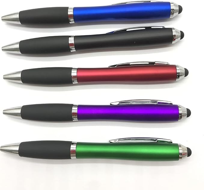 HEYZARDA Personalized Pens with Name Text Icon Logo Engraved for Business Office Custom Ballpoint Pen 50 100 Pcs Optional, Blue