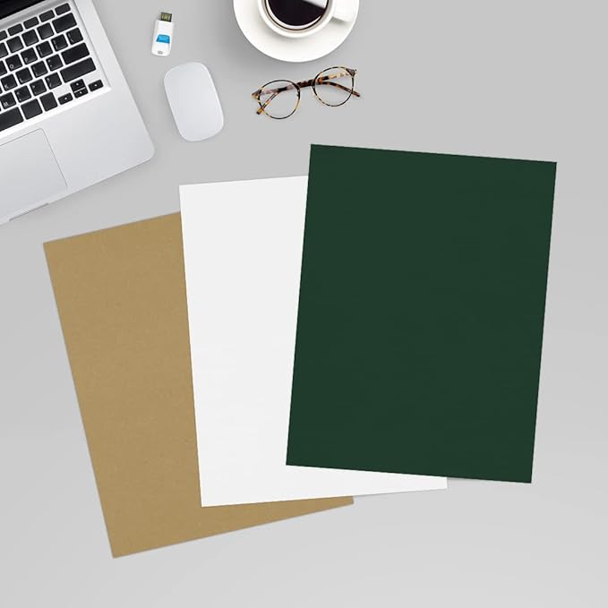 LUXPaper 8.5" x 11" Cardstock | Letter Size | Green Linen | 100lb. Cover (183lb. Text) | 250 Qty