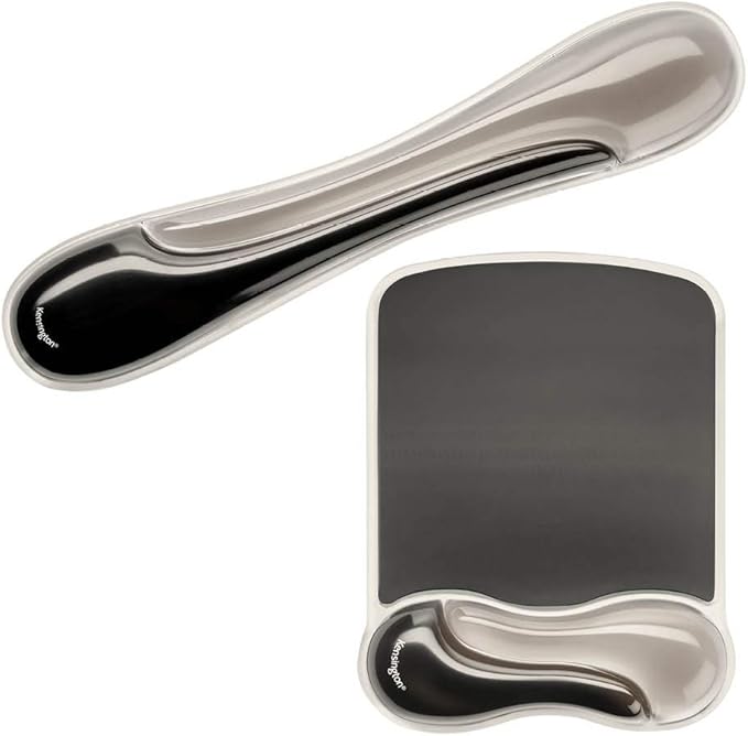 Kensington Mousepad and Wrist Rest, Gel, 11-2/5"Wx17-7/10"Lx1-7/10"H,GY (KMW52500) Each