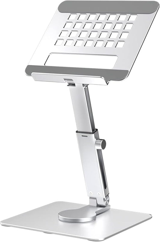 GuaziV 360° Adjustable Tablet Stand - Ergonomic Foldable Holder for iPad 10.2-12.9”, Kindle, Phones 4-13”, Anti-Slip Desktop Mount for Work, Cooking, Gaming & Reading