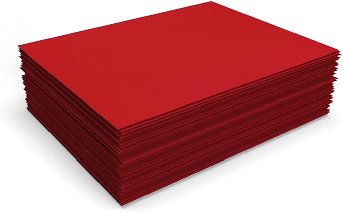 LUXPaper 8.5" x 11" Paper | Letter Size | Ruby Red | 80lb. Text | 1,000 Qty