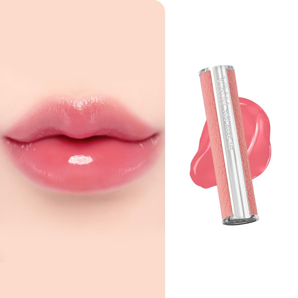 YNM Candy Gloss Balm 3g (08 BALLET PINK, 3g)(+9 colors) K-beauty, Tinted, Color Lipstick Balm, Glossy, Moisture, korean, Jello lips, Non-Sticky and Long-lasting
