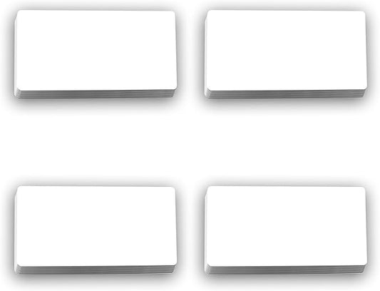 OQUYDEA 40-Pack Dry Erase Magnetic Labels - Waterproof, Eco-Friendly, Reusable Magnetic Name Tags for Classroom, Office, Cabinet, Whiteboard, Fridge & More (White, 2x4 Inches)…