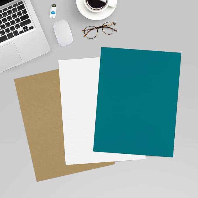 LUXPaper 8.5" x 11" Paper | Letter Size | Teal | 80lb. Text | 50 Qty