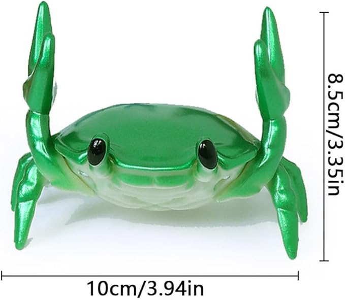 LOGUTIA Multi Function Stand - Phone Stand Pen Holder Pencil Holder - Creative Ornament Crab Phone Stand Crab Pen Holder Support Resin Crab Decor (green)