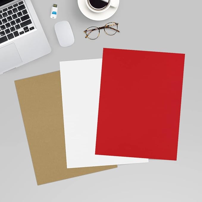 LUXPaper 8.5" x 11" Paper | Letter Size | Ruby Red | 80lb. Text | 250 Qty