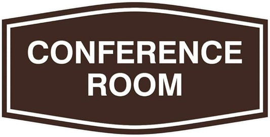 Fancy Conference Room Sign (Dark Brown) - Medium