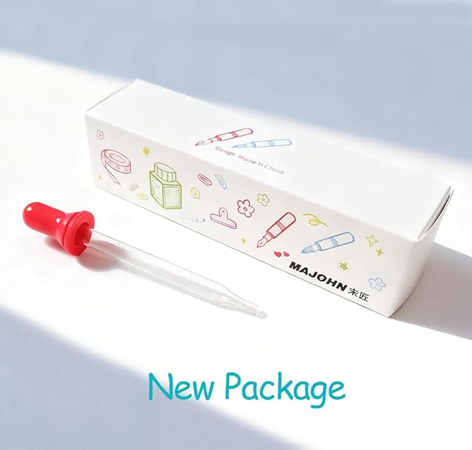 czxwyst Majohn Wancai 2.0 Mini Pocket-Size Eyedropper Fountain Pen (F Nib 0.5mm, Transparent)