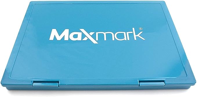 MaxMark Extra Large Dark Yellow Ink Stamp Pad - 8.25" x 11.5" - Industrial Felt Pad - Dark Yellow Color
