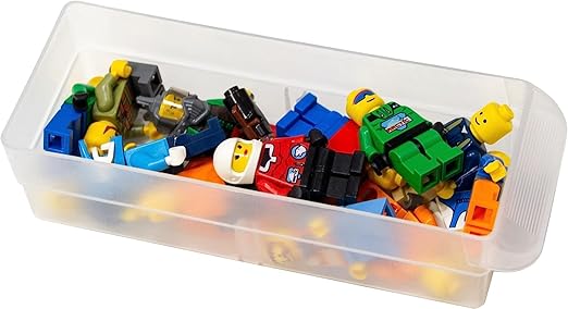 Akro-Mils 16-Drawer Plastic Drawer Storage Cabinet for Garage Organization, Beads, Makeup Organizer, Building Bricks Storage, Teacher Toolbox, 10-1/2" W x 6-1/2" D x 8-1/2" H, 10116 Black